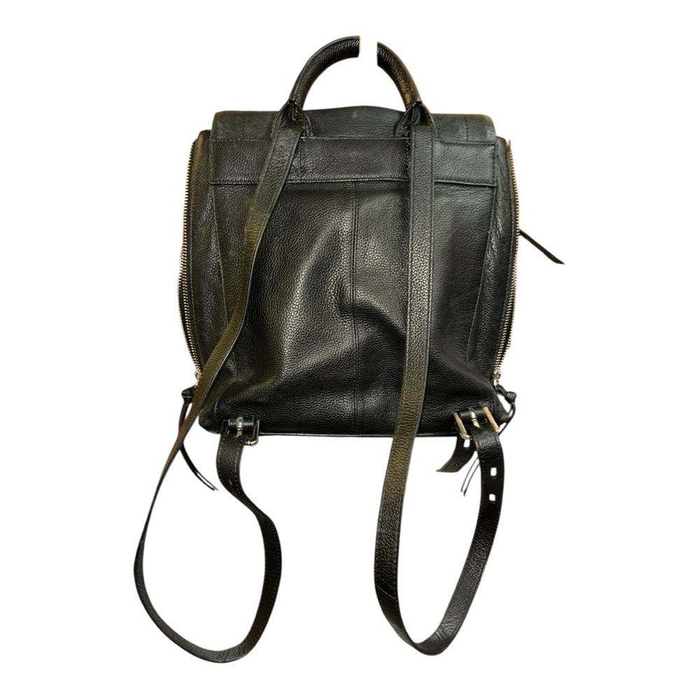 Lodis Black Modern Leather Backpack - Picture 4 of 15